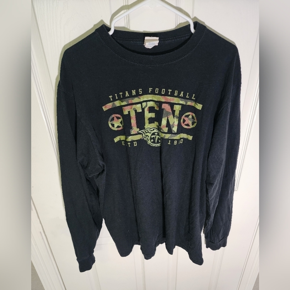 Titans Football Mens Long Sleeve Shirt Large